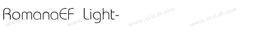 RomanaEF Light字体转换